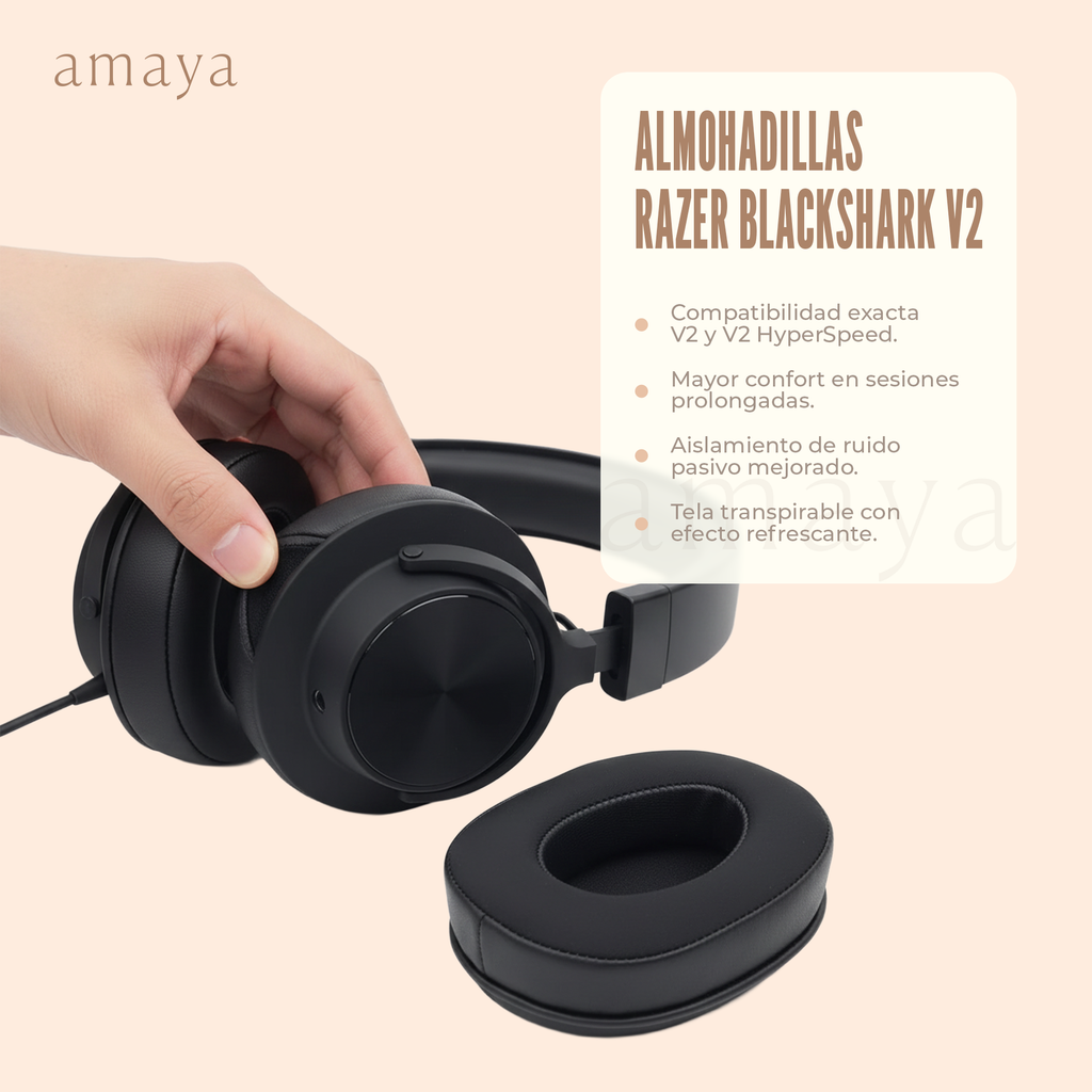 Almohadillas de Repuesto para Razer Blackshark V2