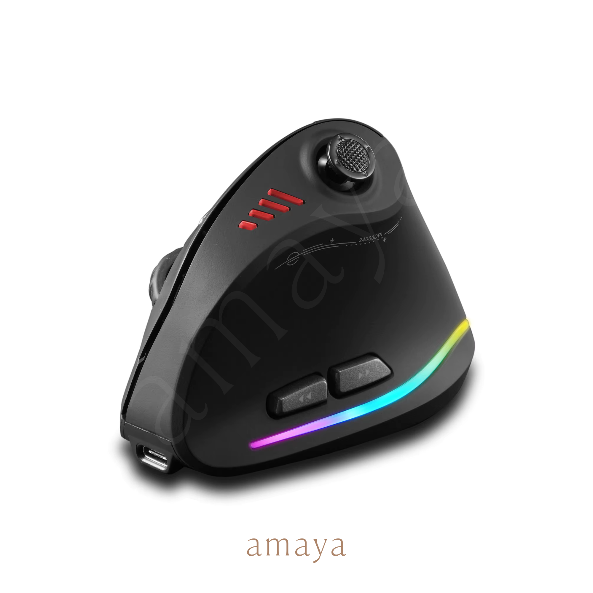 Mouse Gamer Vertical Ergonómico F-18 RGB