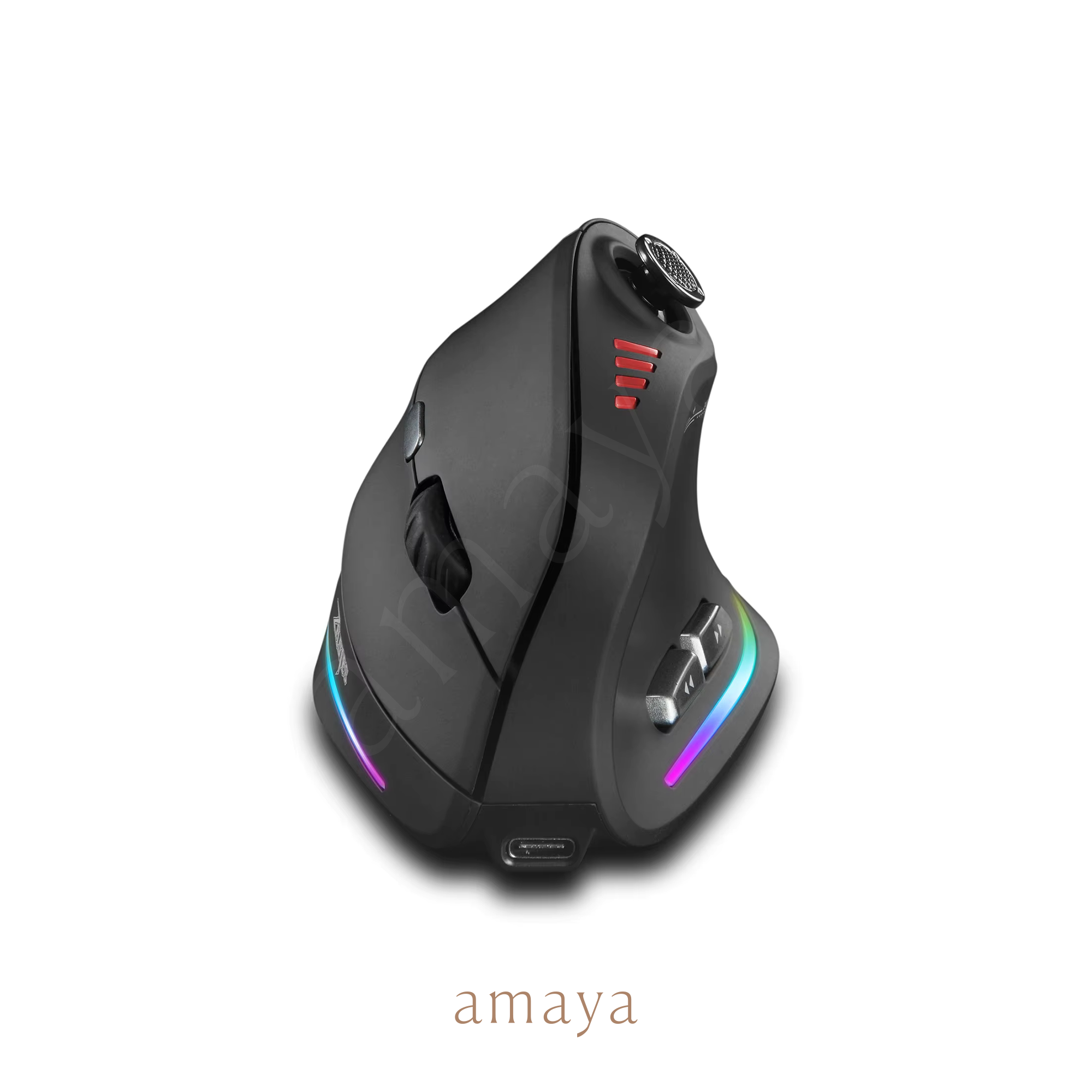 Mouse Gamer Vertical Ergonómico F-18 RGB